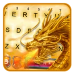 golden dragon flame keyboard t android application logo